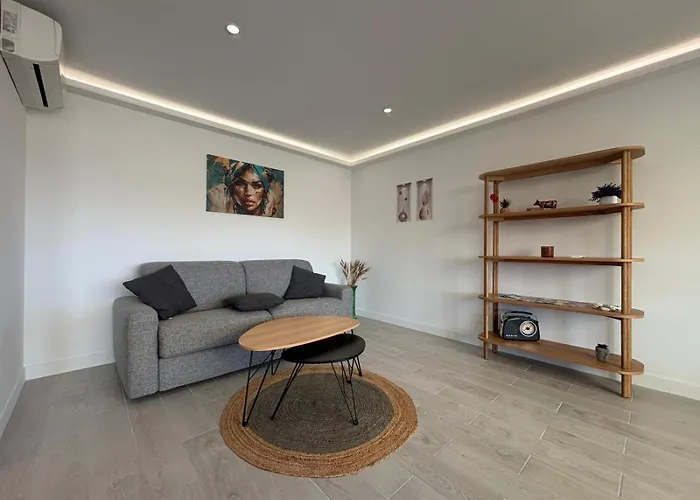 T2 dans résidence standing Juan Flore dernier étage avec terrasse vue mer Apartamento Antibes